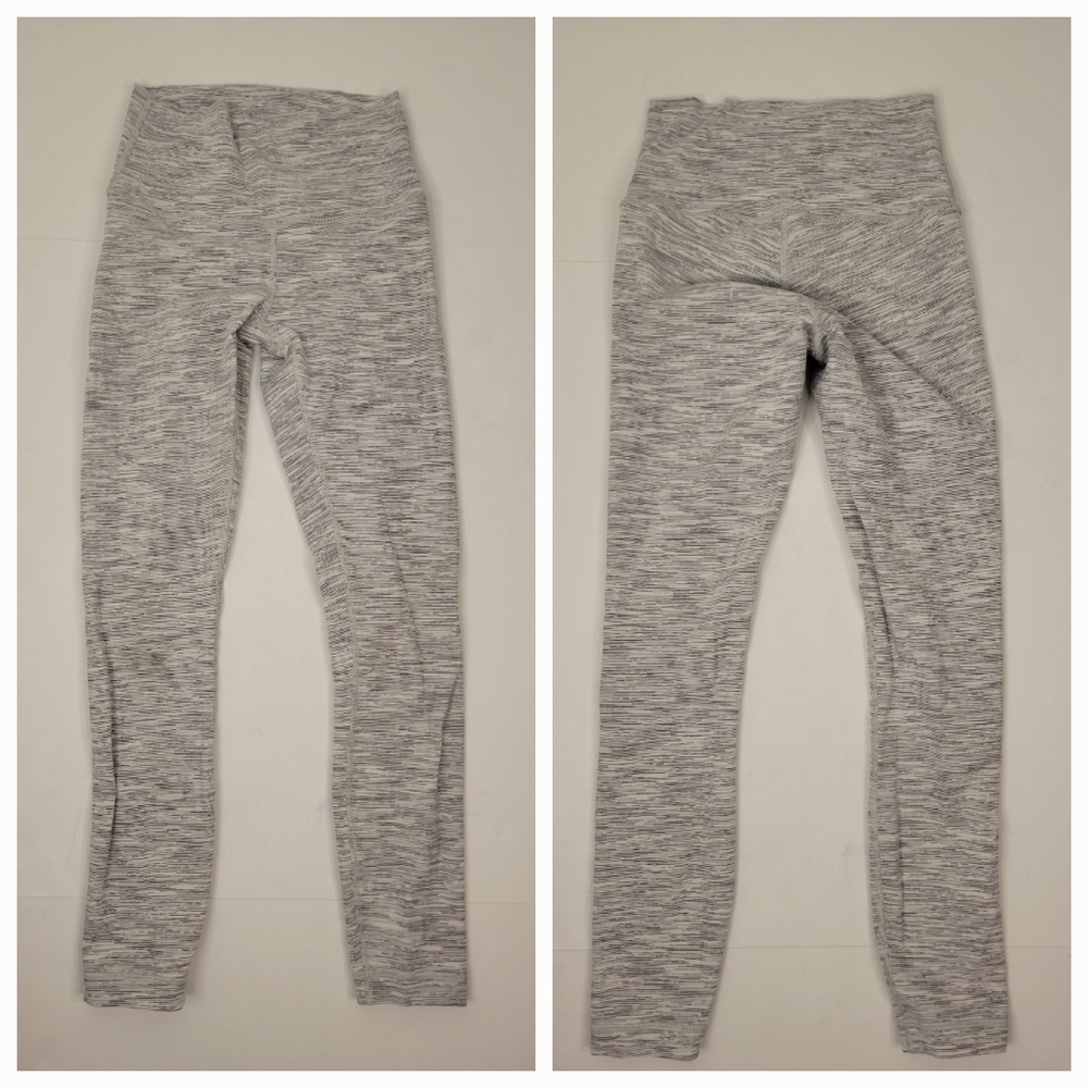 Lululemon Sz 4 Lululemon Wunder Under High Rise 7/8 W5AT5S 25" Gray Alpine